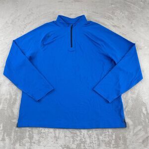 Rhone Session 1/4 Zip Pullover Men XL Blue Performance UPF 50+‎ Long Sleeve NWOT